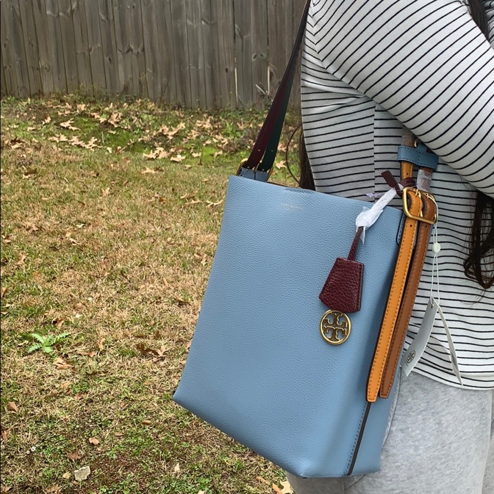 Tory Burch Perry Leather Bucket Bag